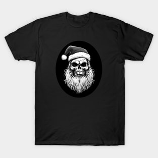 Skull in Santa Hat T-Shirt